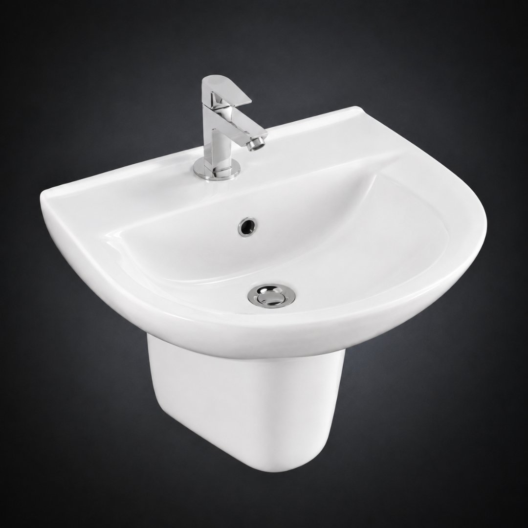 PRESIDENT Washbasin with Pedestal Wash Basin - My Home Studio